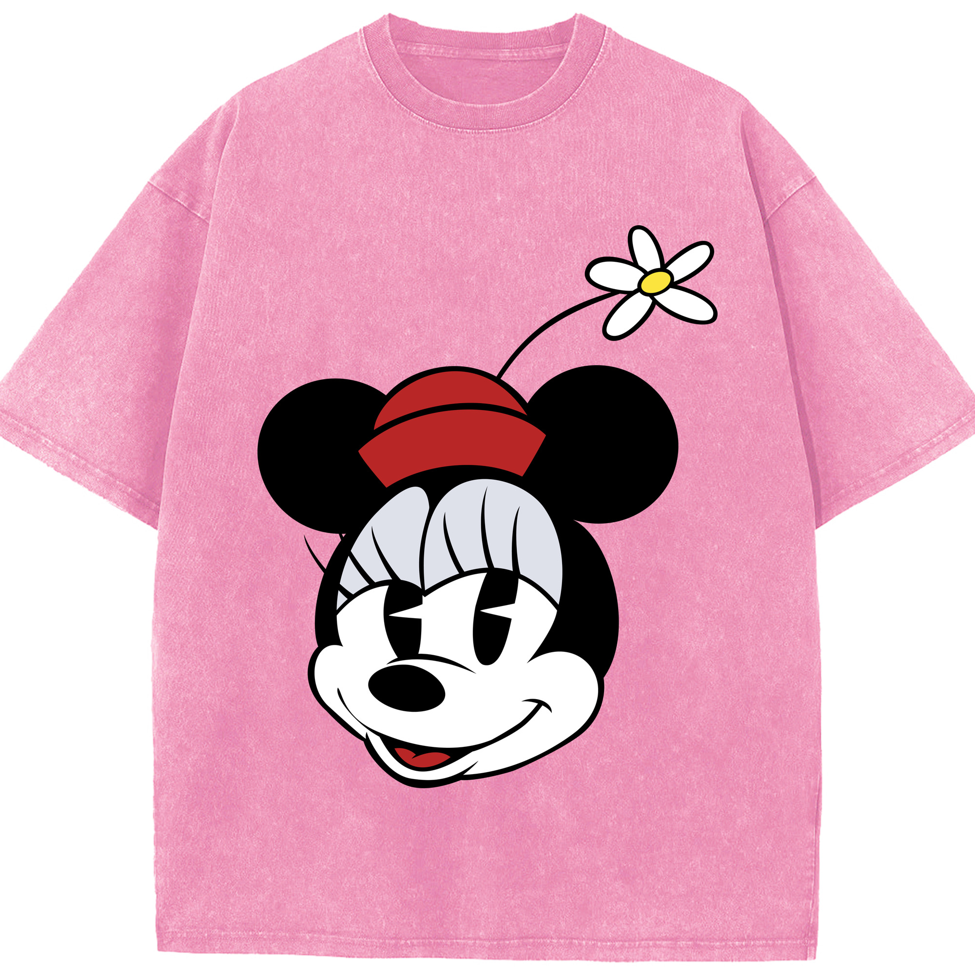 （画像用） ミッキーマウス Mickey Mouse 綿100% ヴィンテージ風 半袖Tシャツ（フロントプリント）